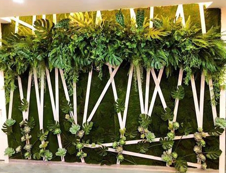 仿真花厂家：仿真植物配搭真绿色植物装饰设计新时尚